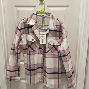 Charlie Charlie Charlotte Plaid Button Up. New with Tags! Size XXL.